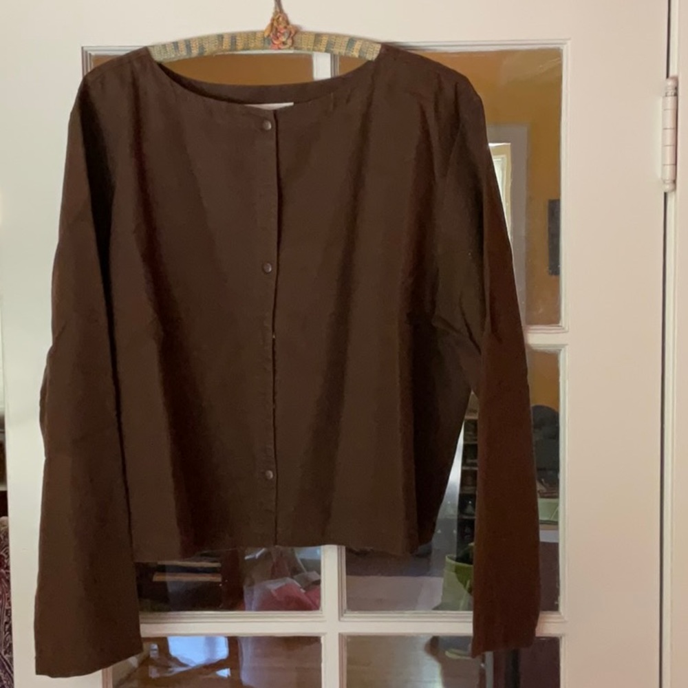 J Jill light linen and cotton jacket
